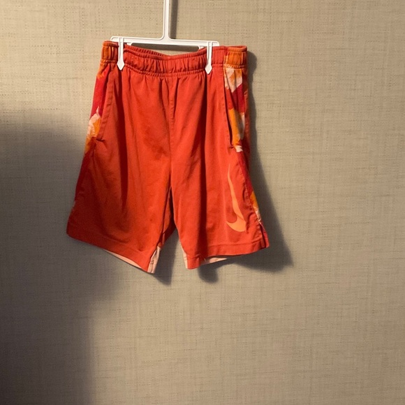 Nike Orange Athletic Men's Shorts - Picture 1 of 5